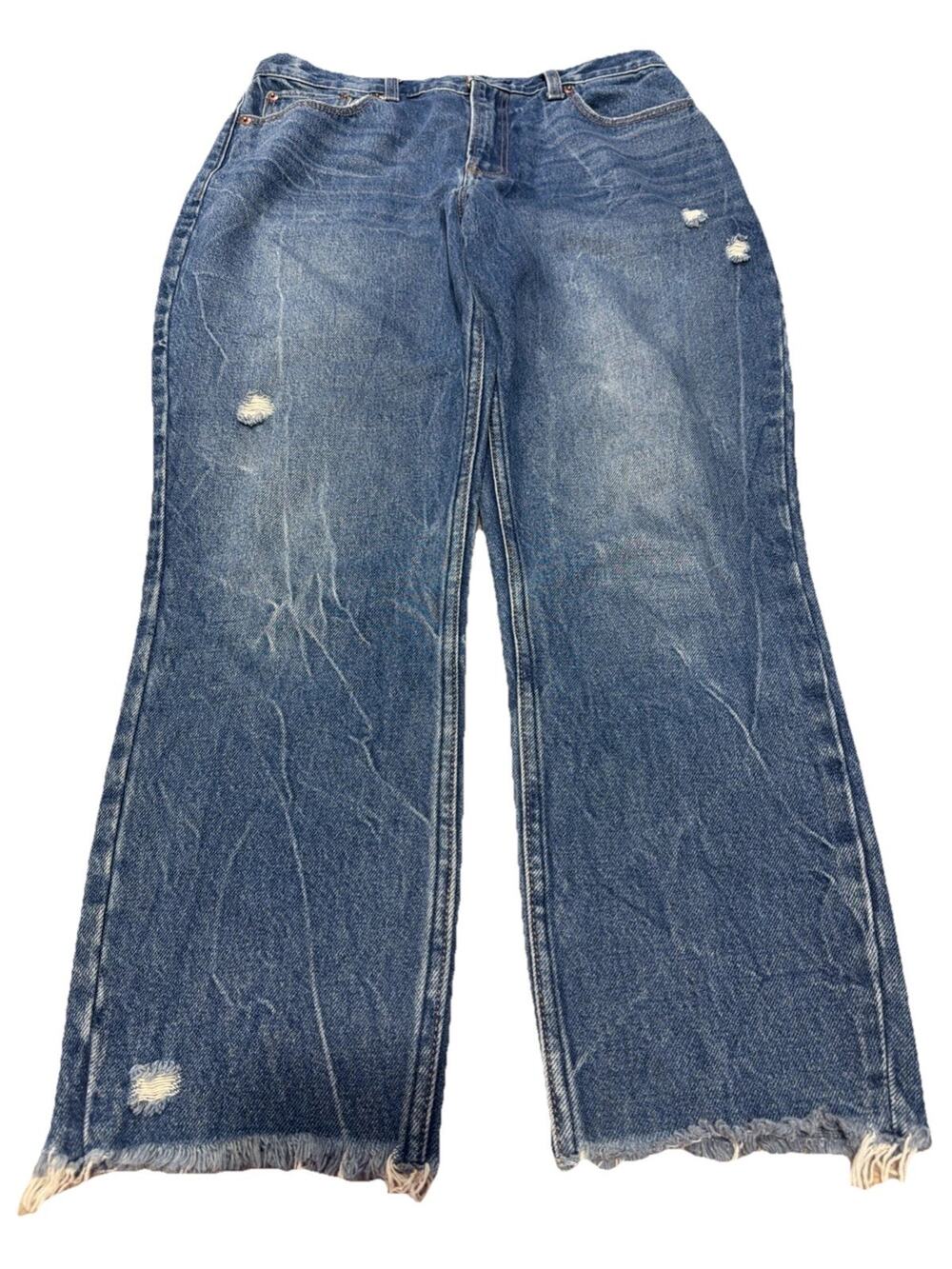 Abercrombie A&F Mom Jeans High Rise Distressed 29 8R